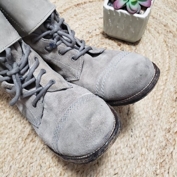 Allsaints Spitalfields Mad Max Damisi Leather Adjustable Combat Boots sz 39 - Picture 7 of 11